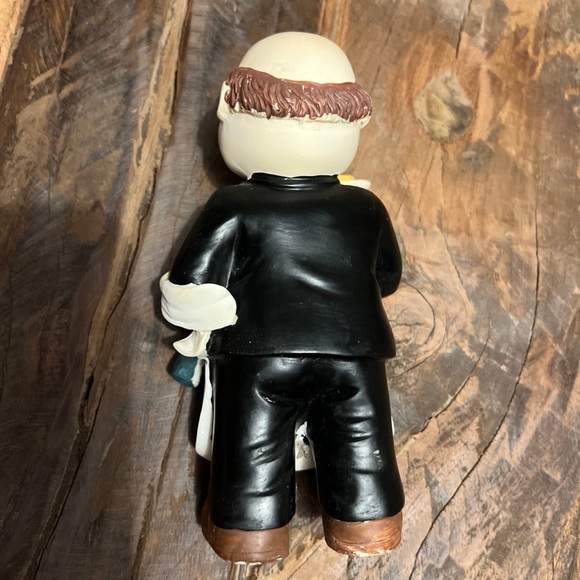 Butler Serving Dessert & Wine, Coffee Bar Decor, Waiter Home Decor - Picture 5 of 6